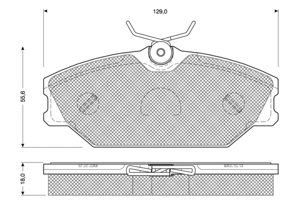 Brake Pad Set, disc brake (PF10761)