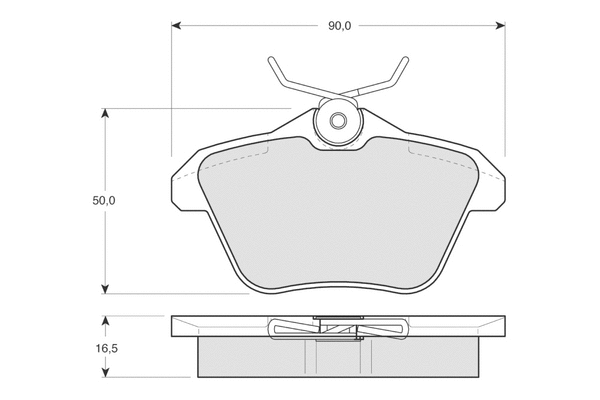 Brake Pad Set, disc brake (PF1268)