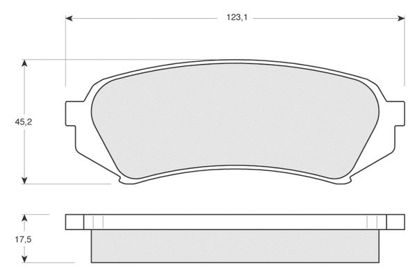 Brake Pad Set, disc brake (PF1384)