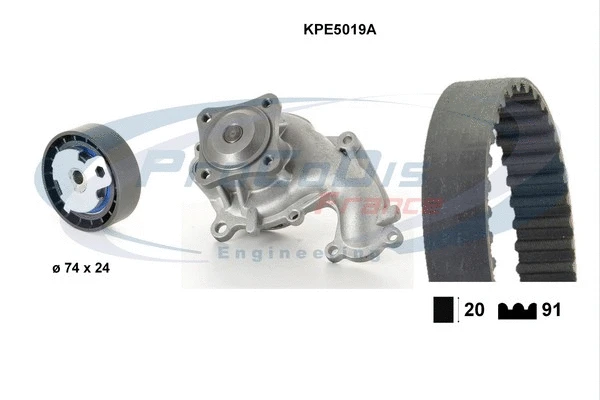 Water Pump & Timing Belt Kit (KPE5019A)