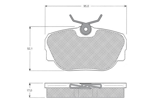 Brake Pad Set, disc brake (PF1220)