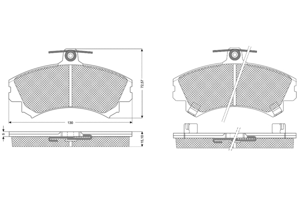 Brake Pad Set, disc brake (PF1152)