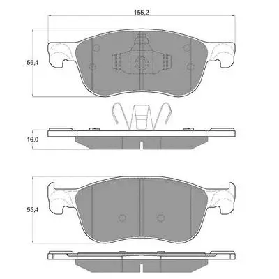 Brake Pad Set, disc brake (PF1890)