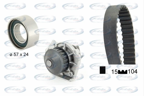 Water Pump & Timing Belt Kit (KPE2025B)