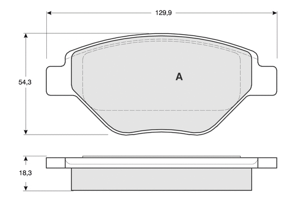 Brake Pad Set, disc brake (PF1353)