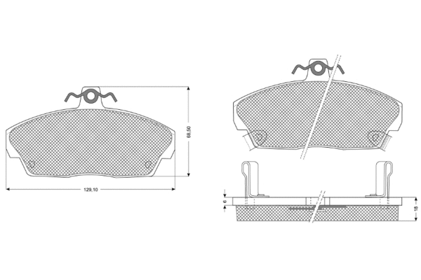 Brake Pad Set, disc brake (PF1151)