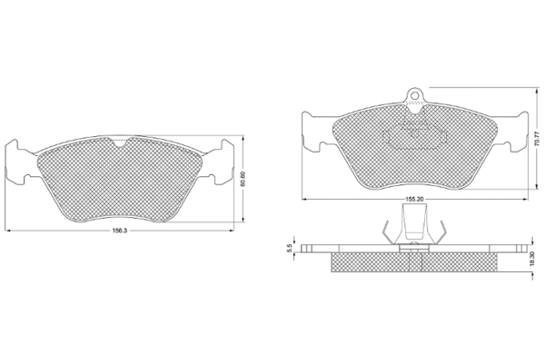 Brake Pad Set, disc brake (PF1188)