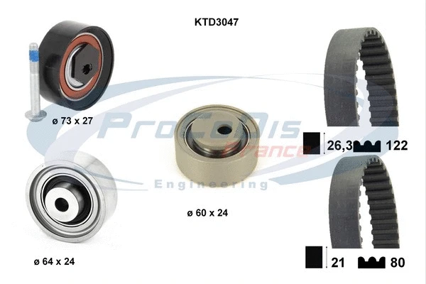 Timing Belt Kit (KTD3047)