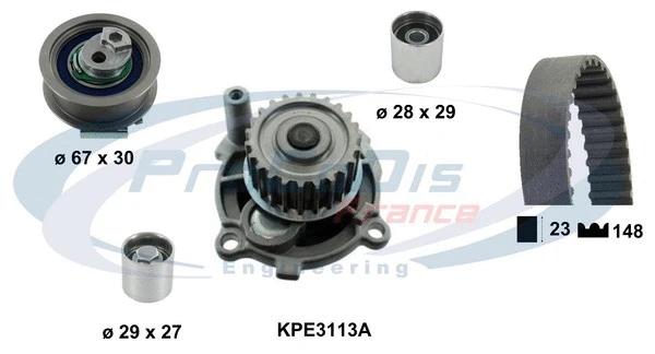 Water Pump & Timing Belt Kit (KPE3113A)