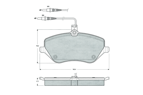 Brake Pad Set, disc brake (PF1468)