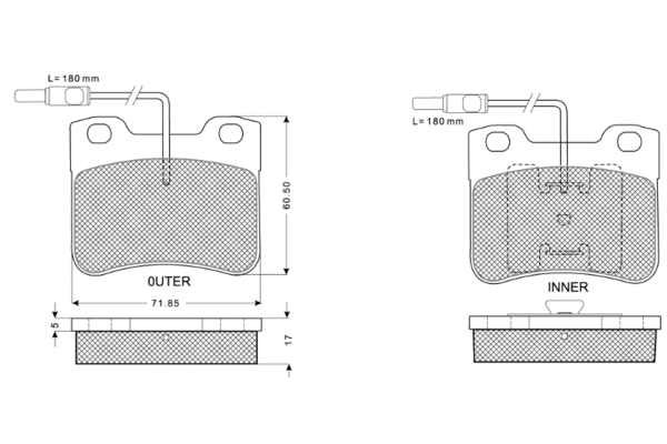 Brake Pad Set, disc brake (PF1197)