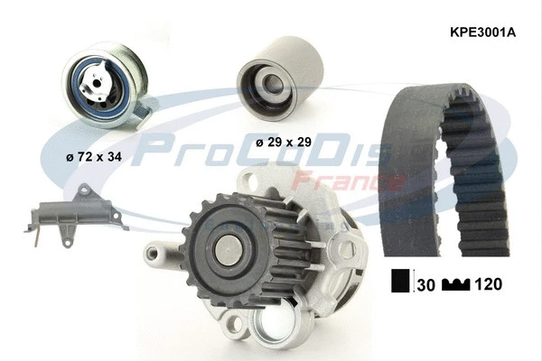 Water Pump & Timing Belt Kit (KPE3001A)