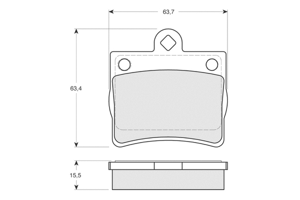 Brake Pad Set, disc brake (PF1277)