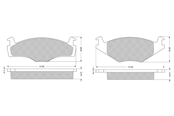 Brake Pad Set, disc brake (PF1053)