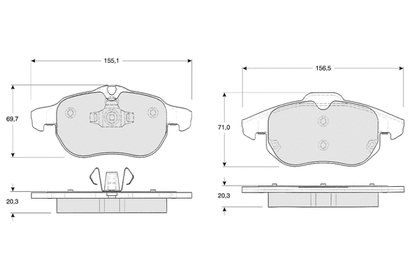 Brake Pad Set, disc brake (PF1304)