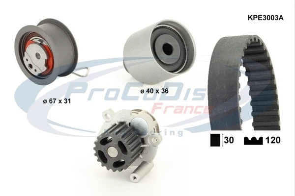 Water Pump & Timing Belt Kit (KPE3003A)