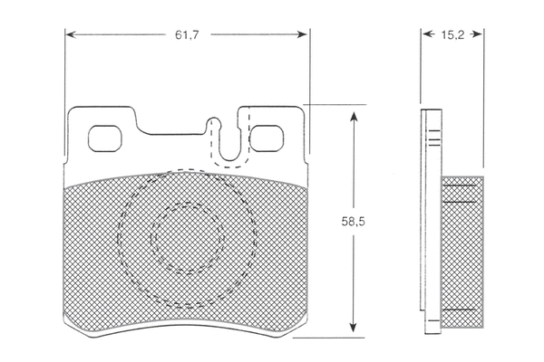 Brake Pad Set, disc brake (PF1233)