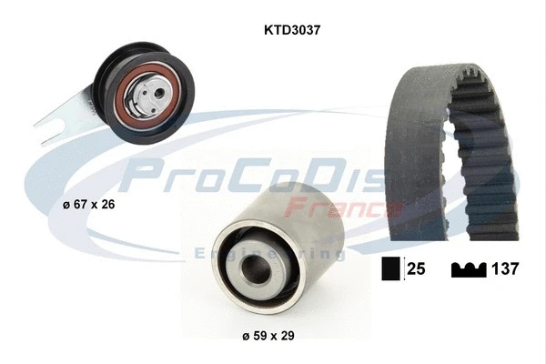 Timing Belt Kit (KTD3037)