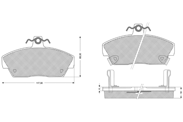 Brake Pad Set, disc brake (PF1139)