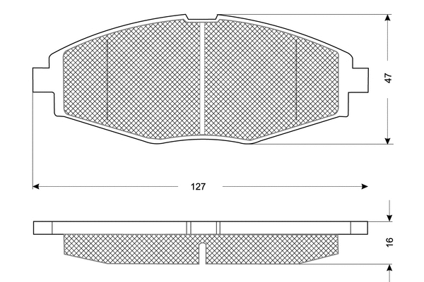 Brake Pad Set, disc brake (PF1080)