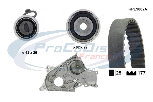 Water Pump & Timing Belt Kit (KPE9002A)