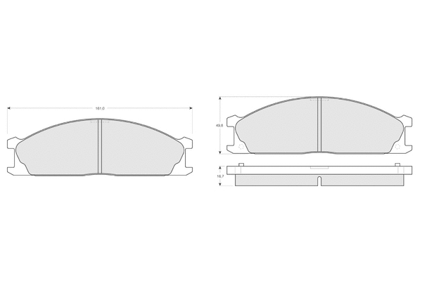 Brake Pad Set, disc brake (PF1340)