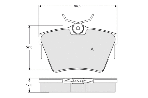 Brake Pad Set, disc brake (PF1309)
