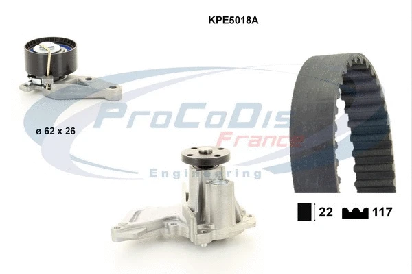 Water Pump & Timing Belt Kit (KPE5018A)
