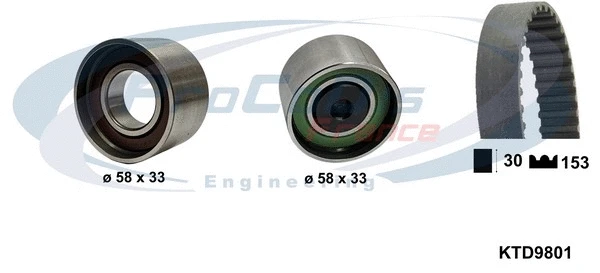 Timing Belt Kit (KTD9801)