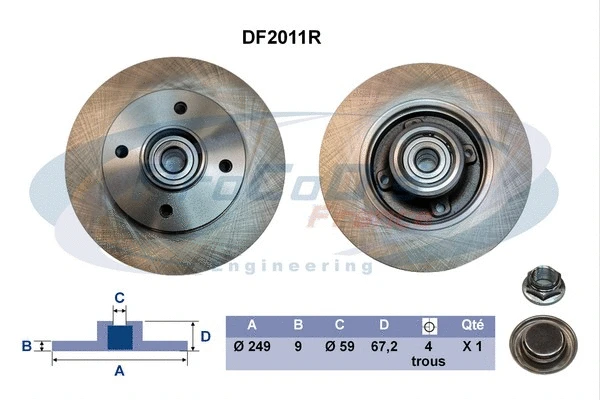 Brake Disc (DF2011R)