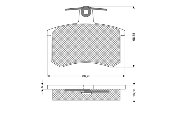 Brake Pad Set, disc brake (PF1062)