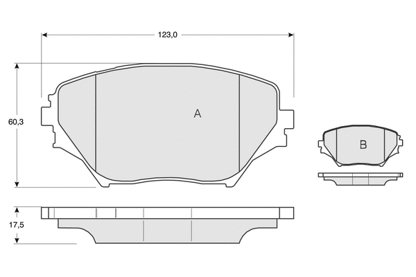 Brake Pad Set, disc brake (PF1385)