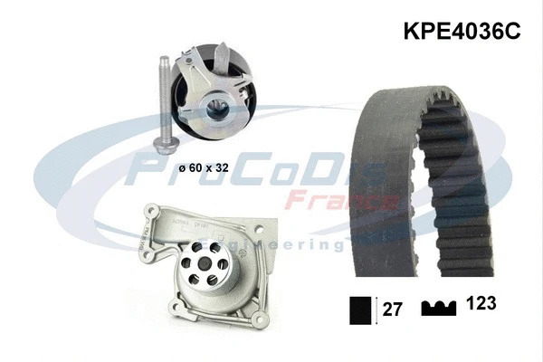 Water Pump & Timing Belt Kit (KPE4036C)