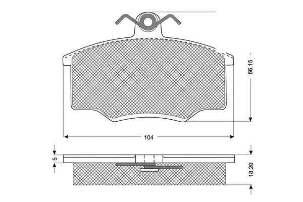 Brake Pad Set, disc brake (PF1059)
