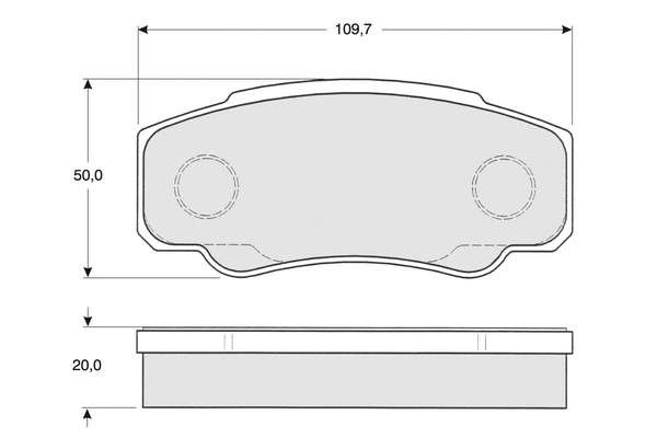 Brake Pad Set, disc brake (PF1246)