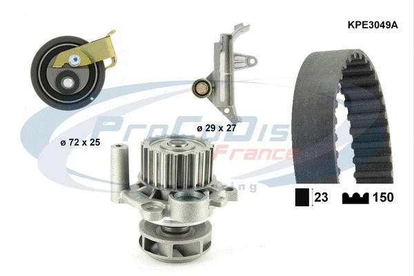 Water Pump & Timing Belt Kit (KPE3049A)