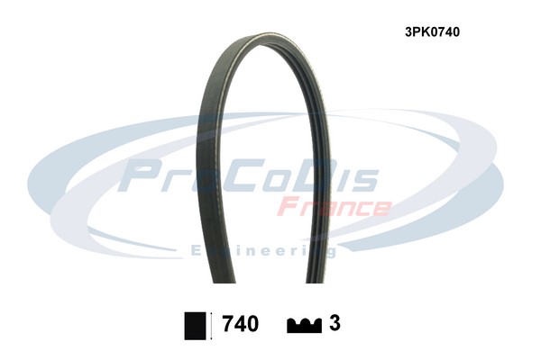 V-Ribbed Belt (3PK0740)
