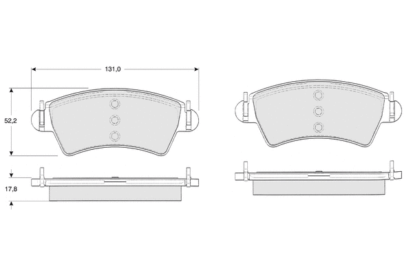 Brake Pad Set, disc brake (PF1344)