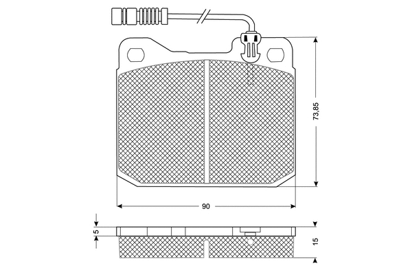 Brake Pad Set, disc brake (PF10221)