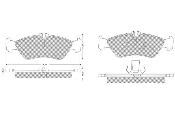 Brake Pad Set, disc brake (PF1149)
