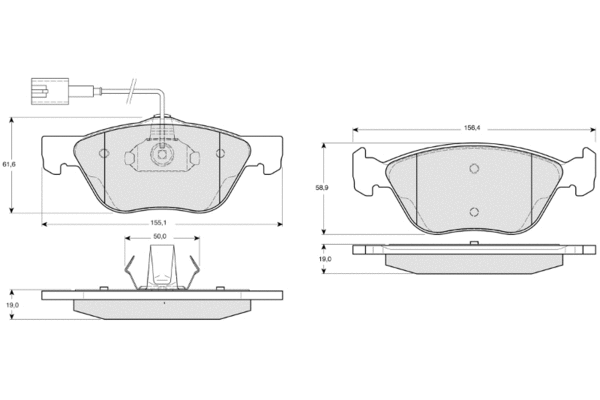 Brake Pad Set, disc brake (PF11841)