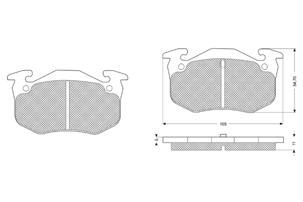 Brake Pad Set, disc brake (PF10502)