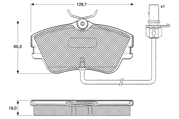 Brake Pad Set, disc brake (PF11821)