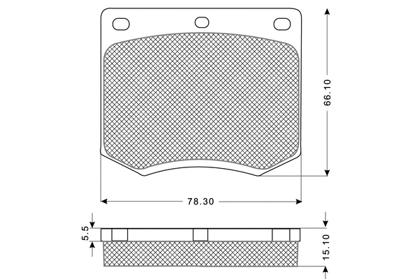 Brake Pad Set, disc brake (PF1199)