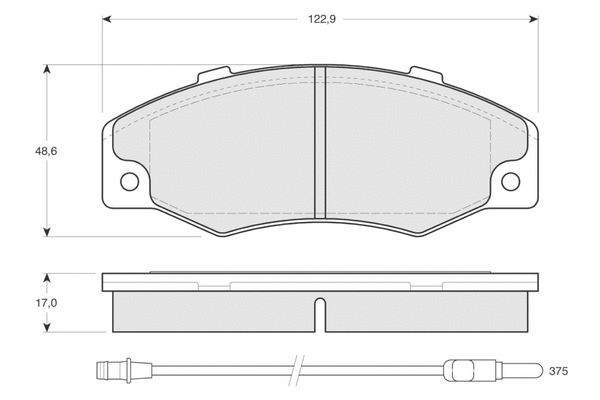Brake Pad Set, disc brake (PF1346)