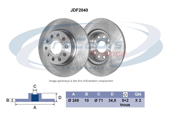 Brake Disc (JDF2040)