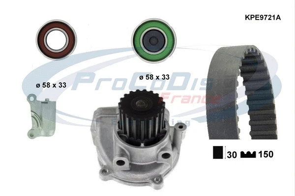 Water Pump & Timing Belt Kit (KPE9721A)