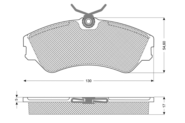 Brake Pad Set, disc brake (PF10651)
