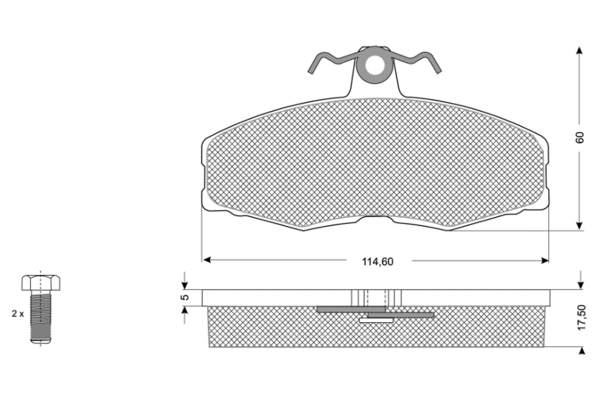 Brake Pad Set, disc brake (PF1027)