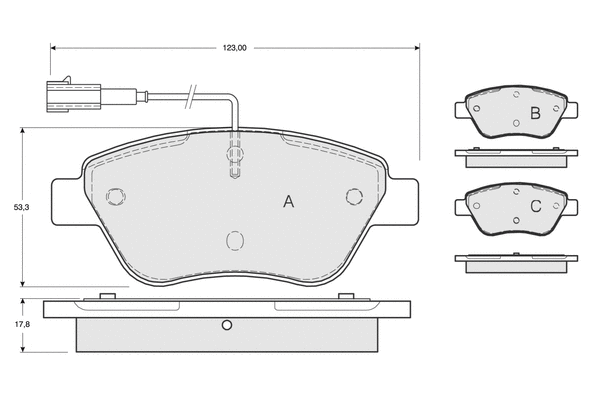 Brake Pad Set, disc brake (PF1248)